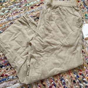 Women's Tan Striped Pants